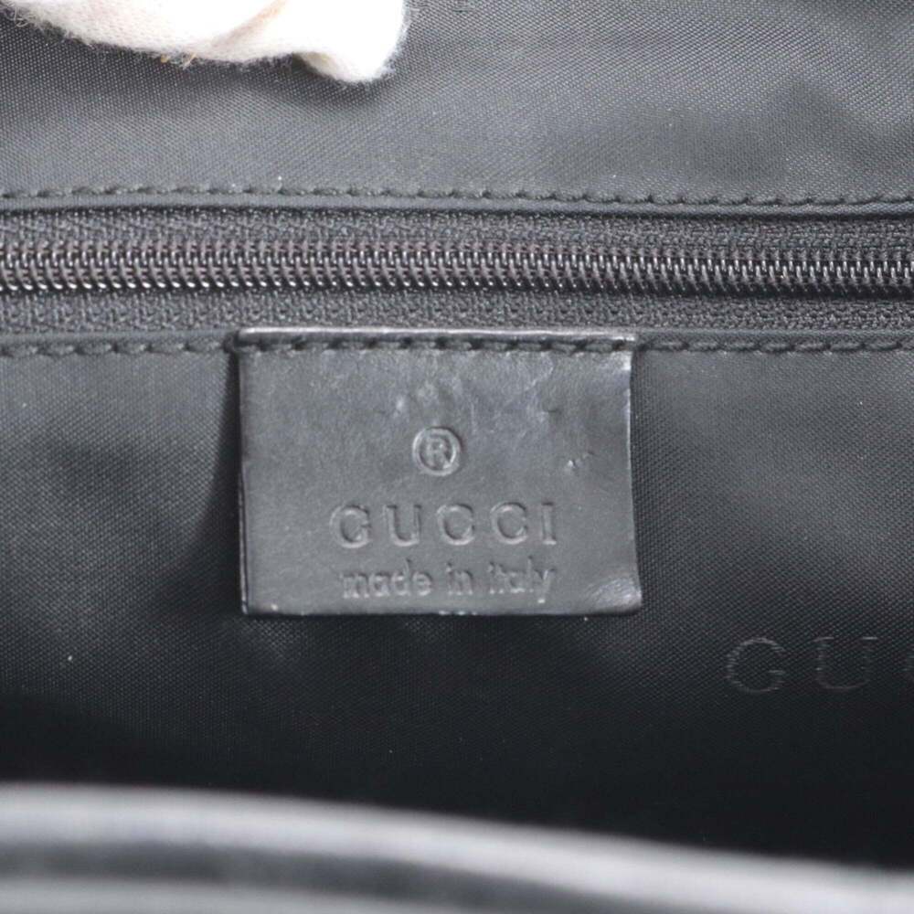 Gucci Jackie 002 1073 Leather Nylon Shoulder Bag, Tote Genuine Leather, Black... - Picture 8 of 9